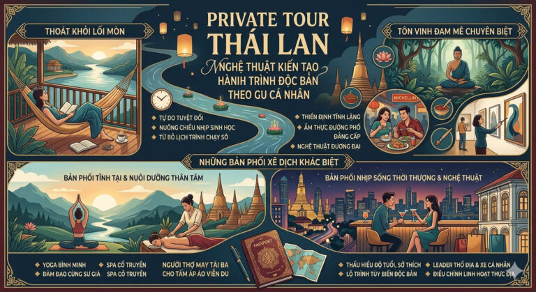 PRIVATE TOUR THÁI LAN: NGHỆ THUẬT KIẾN TẠO HÀNH TRÌNH ĐỘC BẢN THEO GU CÁ NHÂN