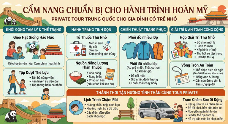 PRIVATE TOUR TRUNG QUỐC CHO GIA ĐÌNH CÓ TRẺ NHỎ: CẨM NANG CHUẨN BỊ CHO HÀNH TRÌNH HOÀN MỸ